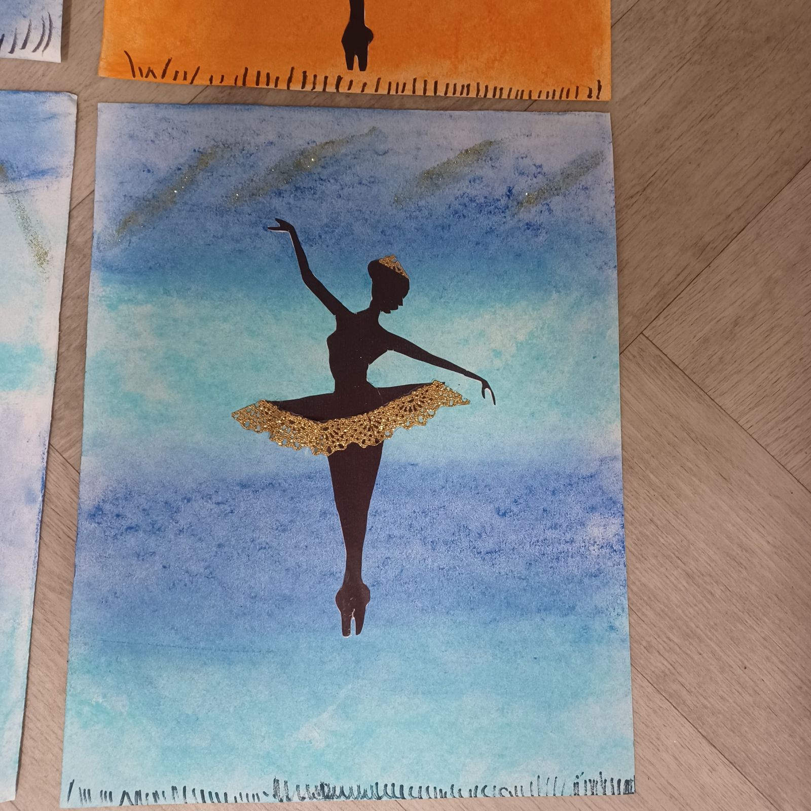 Danseuse à la craie pastel