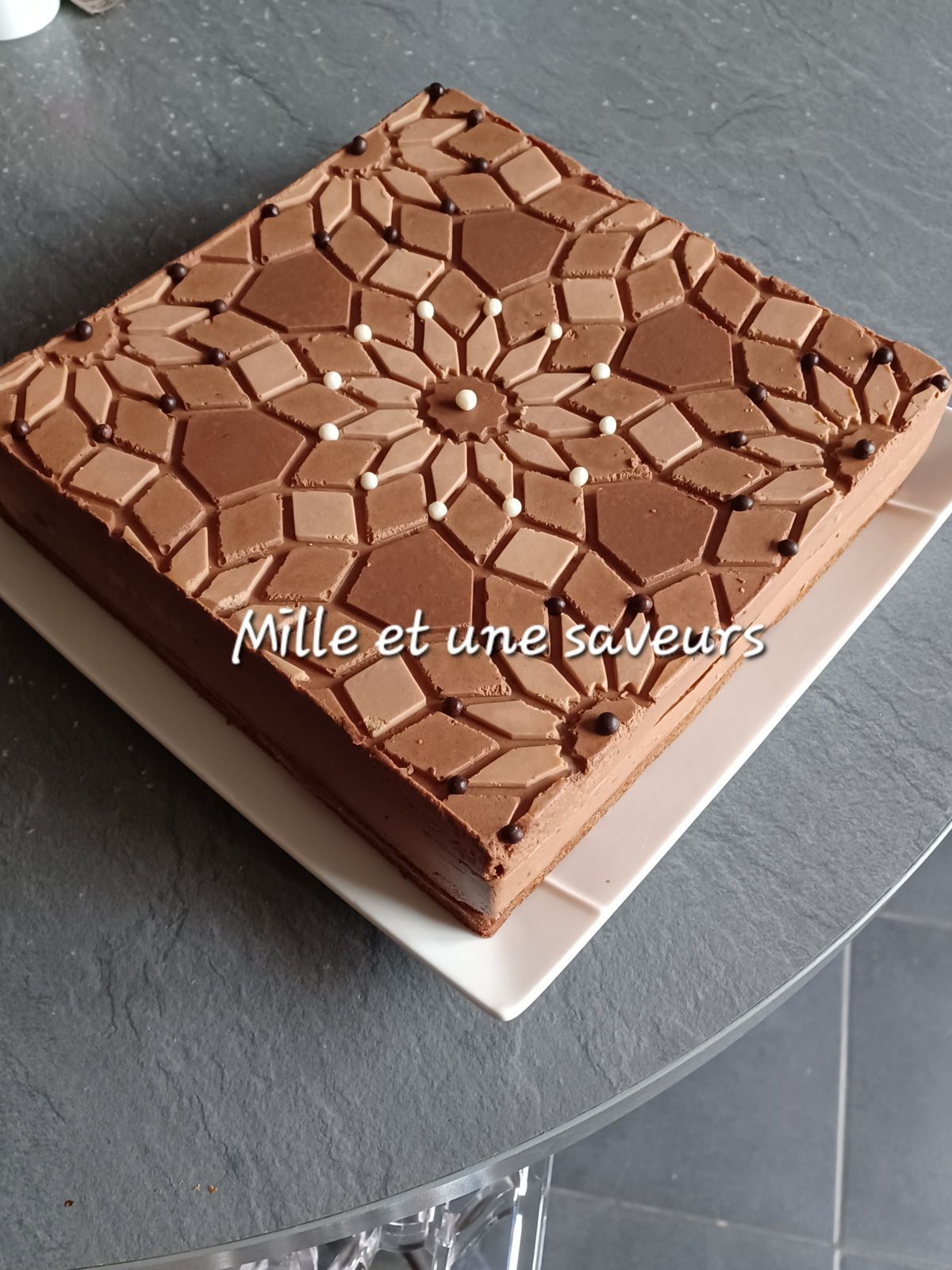 Entremet chocolat caramélia