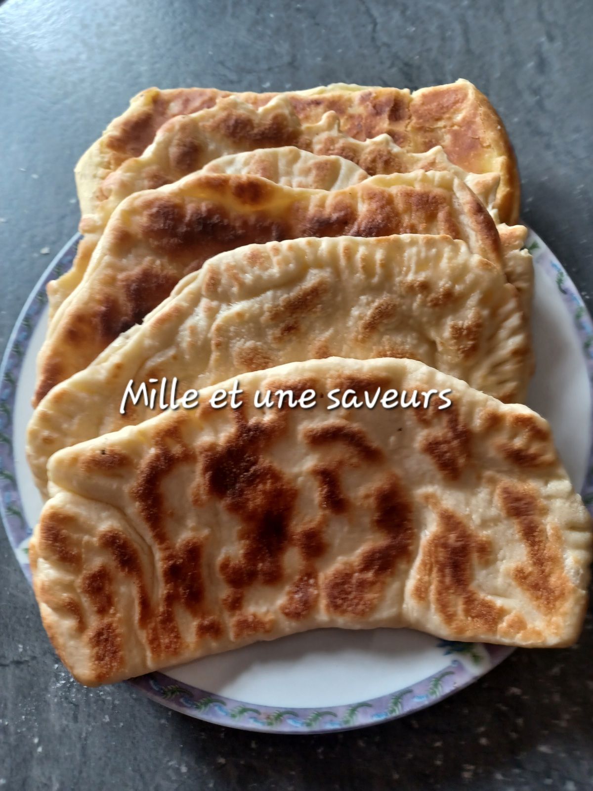 Naan farcis au bacon fait au thermomix