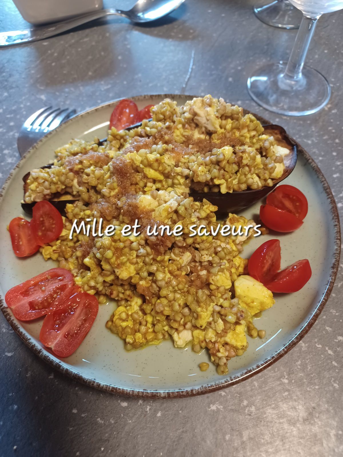 Aubergine dorée à la japonaise