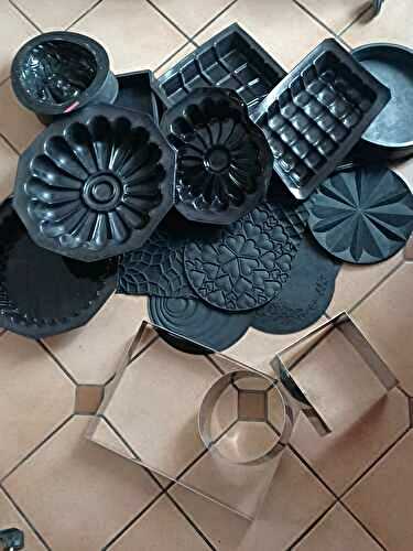 Récapitulatif "Entremet salé ou sucré avec les moules Guy Demarle, ou cadre et cercle en inox