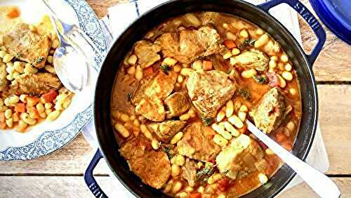 Navarin d'agneau aux haricots blancs