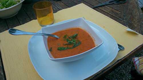 Soupe à la façon « Gaspacho froid » et sa déclinaison chaude, deux soupes sinon rien !
