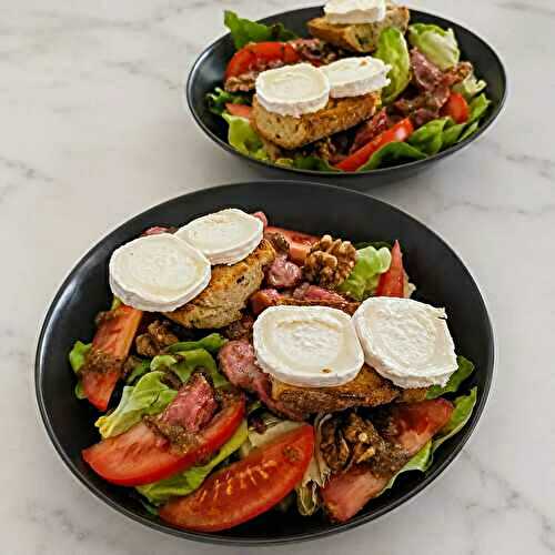 Salade de gésiers tomates et chèvre : recette facile en 15 minutes