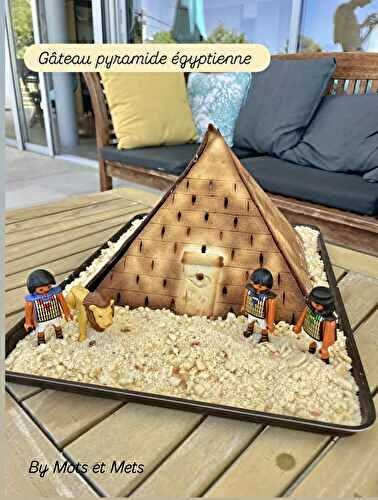Gâteau pyramide égyptienne!