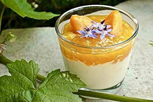 Verrine fromage blanc et abricot