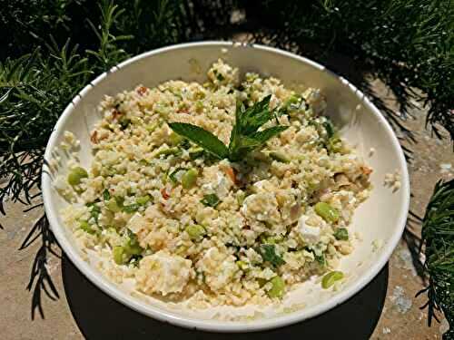 Salade de boulgour aux fèves et amandes