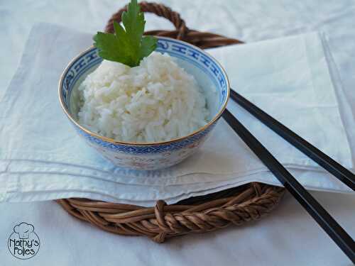 Recette Riz cuit à l'asiatique ou cuisson par absorption