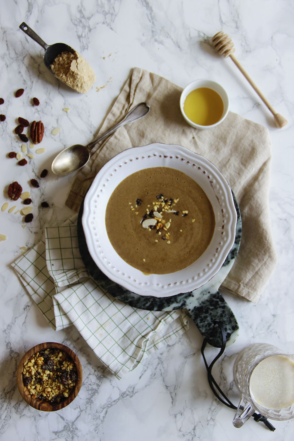 Talbina, porridge à la bsissa d'orge