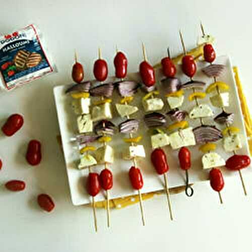 Brochettes d'halloumi