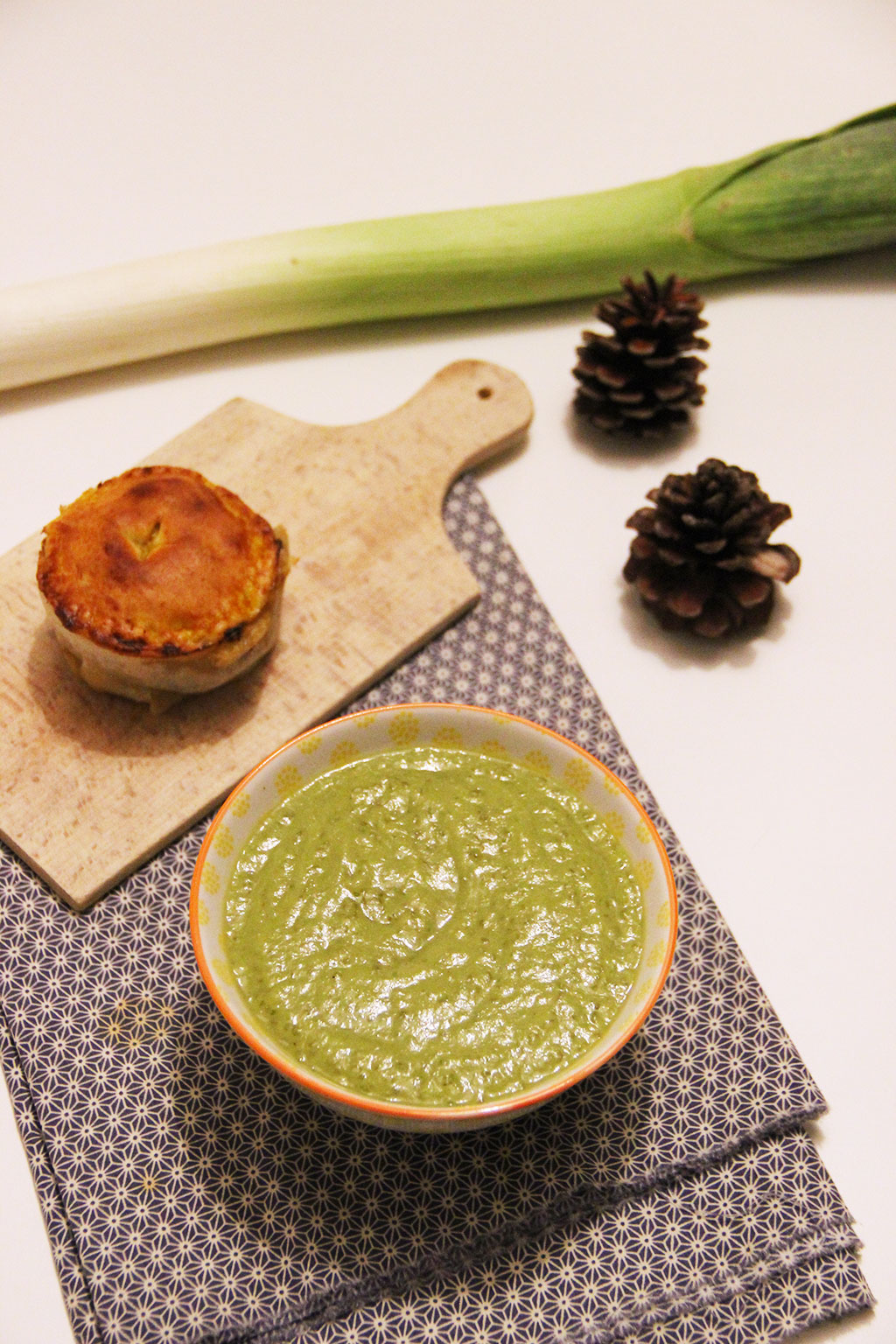 Velouté de poireaux au tapioca