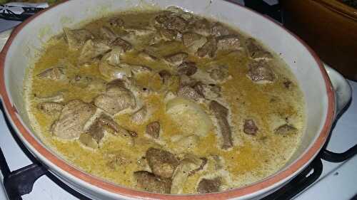 Sauté de porc au curry garam masala