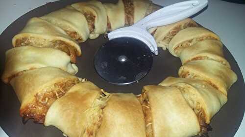 Tarte rolls poulet barbecue