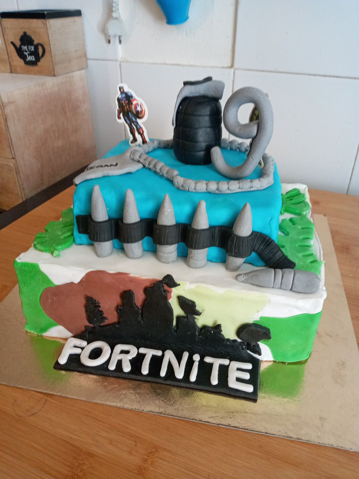 Gâteau rectangle Fortnite