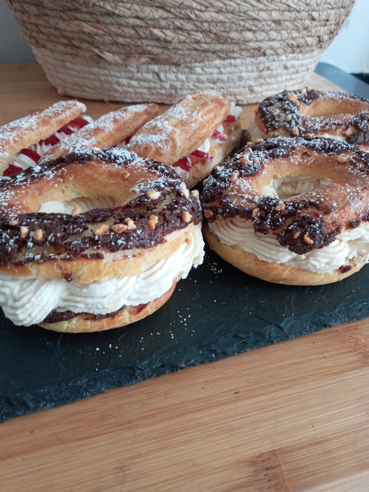 Paris Brest craquelin cacao