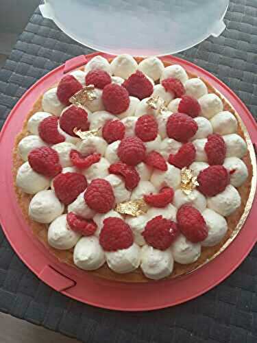 Tarte amandine au framboises