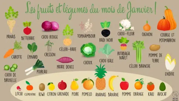 Produits de saison en janvier