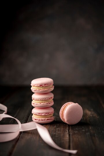 Macarons au yuzu et gingembre