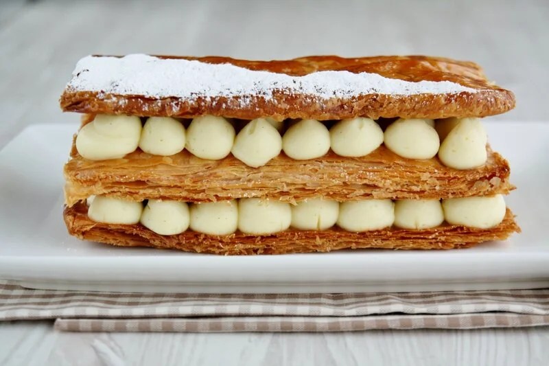 Mille feuille à la vanille et tonka