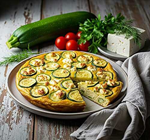 Frittata aux courgettes et féta