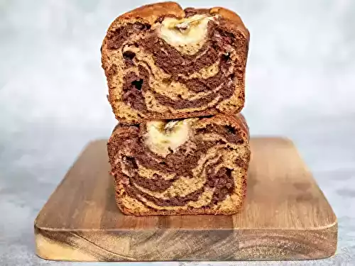 Cake marbré à la banane