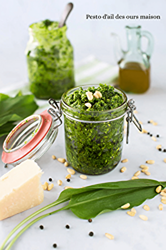 Pesto à l’ail des ours maison
