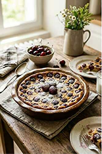 Clafoutis aux cerises : le secret de ma grand-mère pour une texture incroyablement fondante