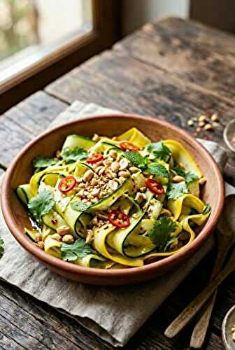 Salade de courgettes à la thaïe