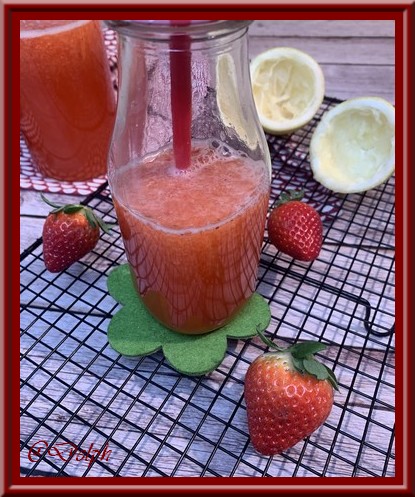 Limonade à la fraise et citron