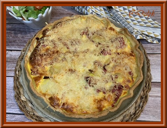 Tarte aux pommes de terre et bacon