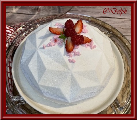 Entremets vanille fruits rouges