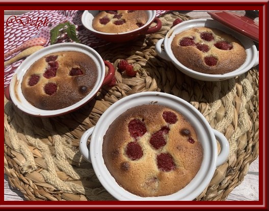 Gratin de framboises à la crème d’amande