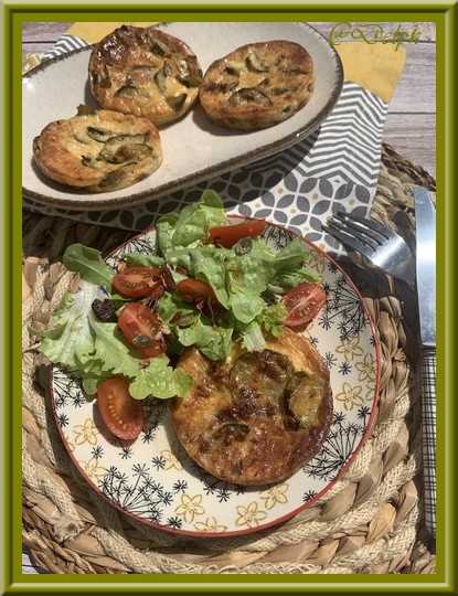 Petits flans de courgette au parmesan