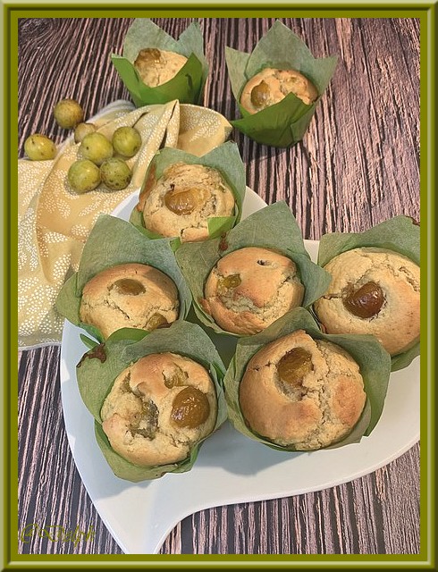 Muffins aux mirabelles et amande