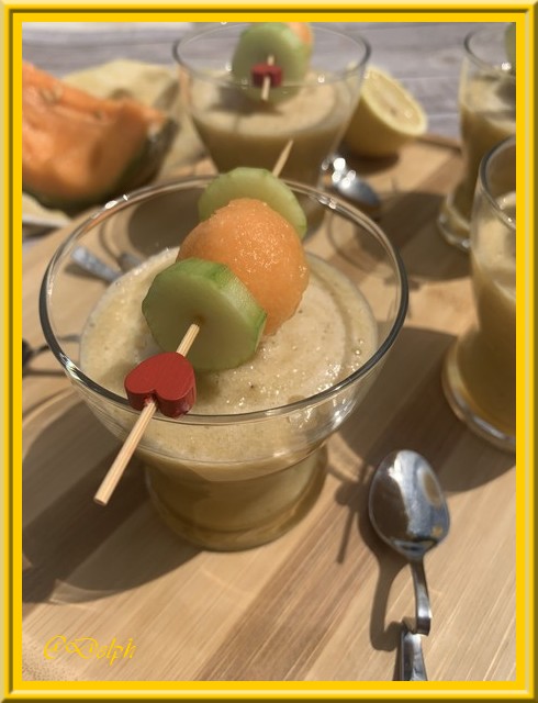 Gaspacho de melon et concombre