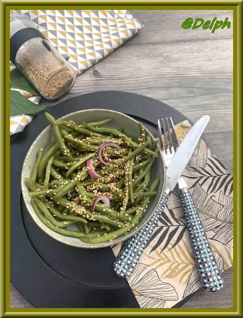 Haricots verts au sésame