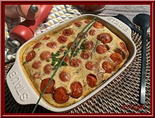 Clafoutis de tomates cerises