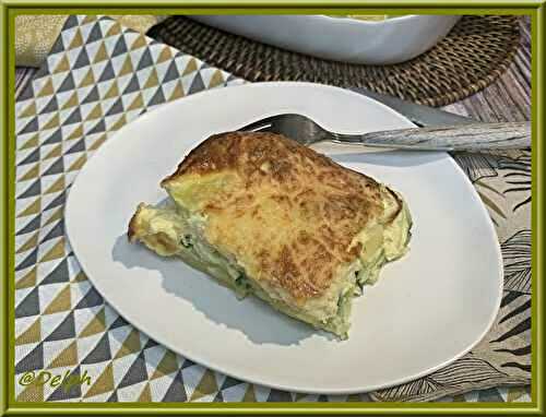 Quiche sans pâte aux pommes de terre et courgettes