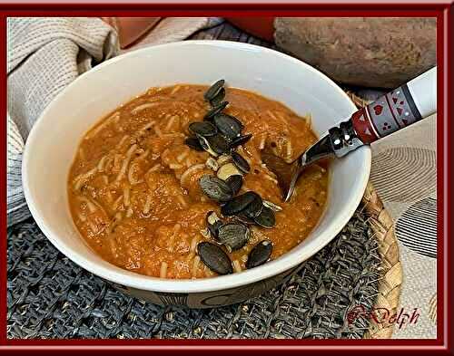 Soupe de patates douces et tomates