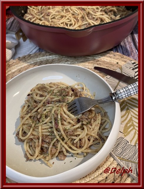 Spaghetti  au canard