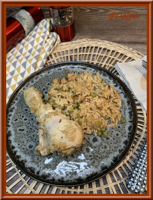 Pilon de poulet et riz au Cookéo