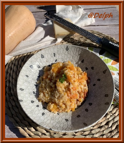 Risotto à la courge Butternut, carottes et chorizo