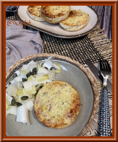 Tartelettes au jambon et fromage