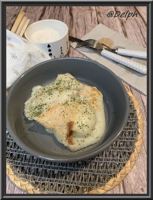 Parmentier de topinambours au cabillaud