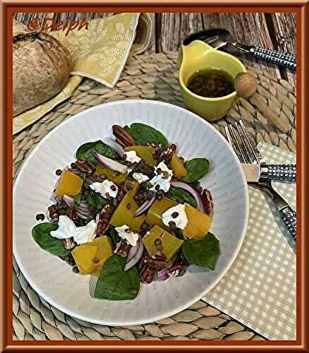 Salade de butternut épinards et chèvre