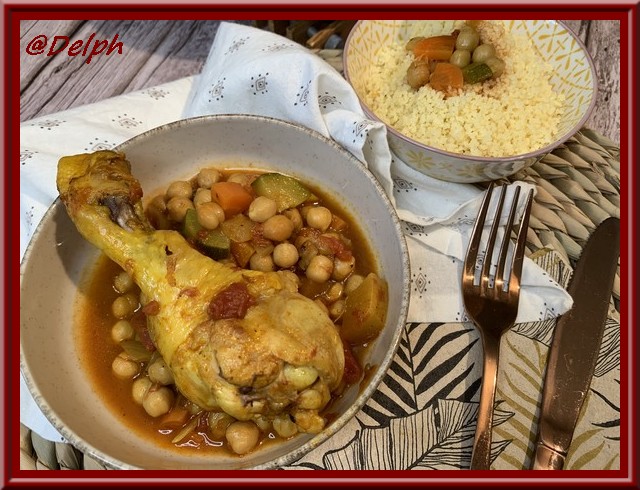 Couscous de poulet aux légumes