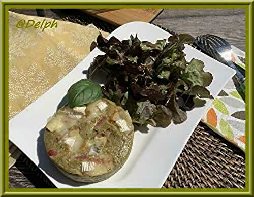 Clafoutis de courgette, bacon et chèvre