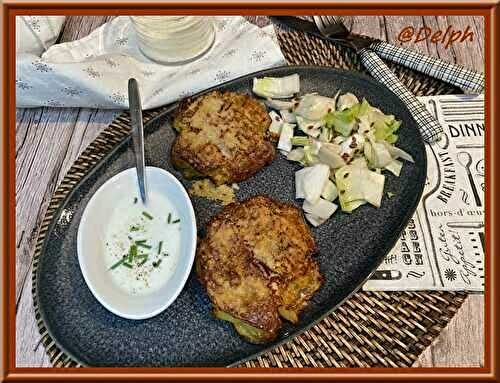 Pommes de terre frappées, sauce au fromage blanc