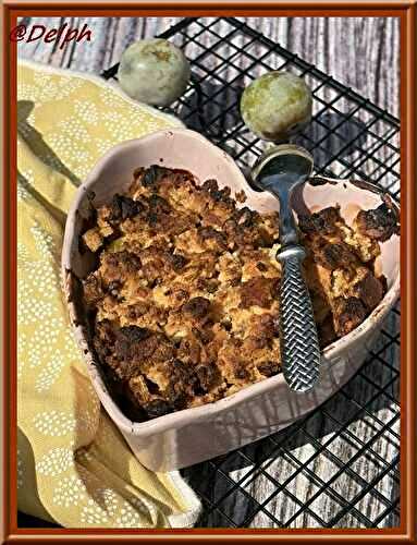 Crumble de prunes reine-claude