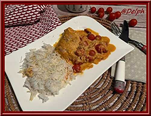 Curry de saumon aux tomates cerises